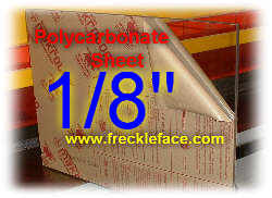 1/8 X 12 X 12 Polycarbonate Sheet 20 Pack, FREE SHIPPING